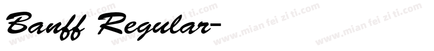Banff Regular字体转换